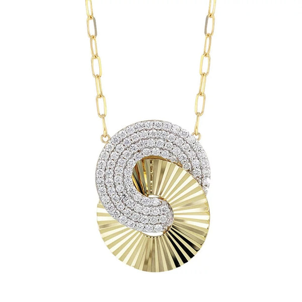 Large Interlocking Aura Necklace - 1